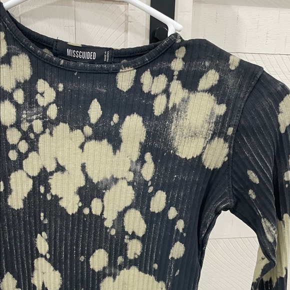 Missguided Black and Cream Spotted Top - Picture 3 of 7